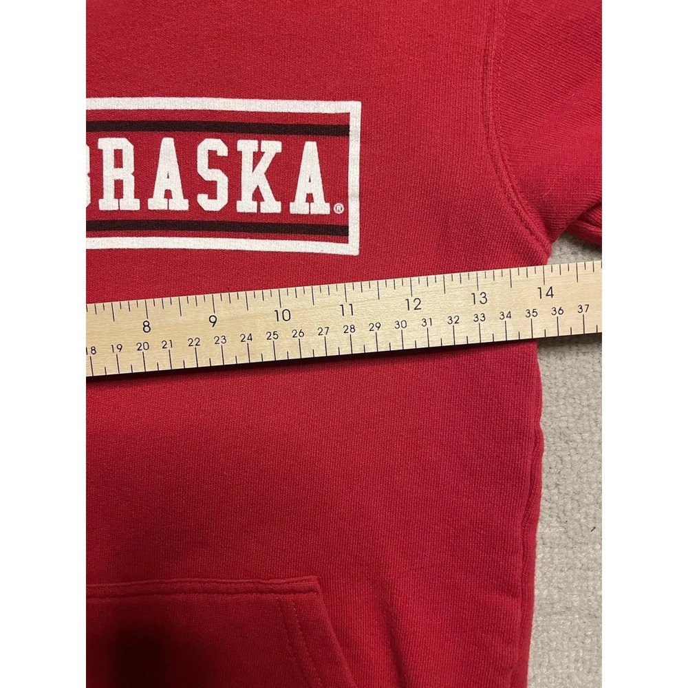 Wes and Willy Youth Boys Long Sleeve College Hoodie Nebraska Size 5 - Picture 5 of 10